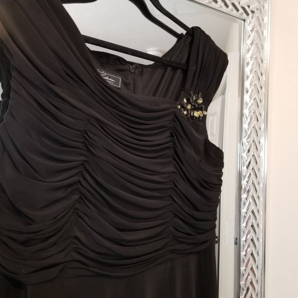 dressbarn Collection Dresses & Skirts - Dressbarn Collection Black Dress Rhinestones, Size 16